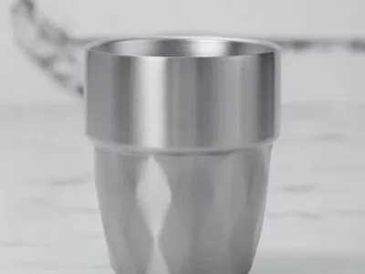 韓式 304 韓式冰角雙層杯/雙層鍍鈦杯 Korean Style SUS304 Double Layer Cup